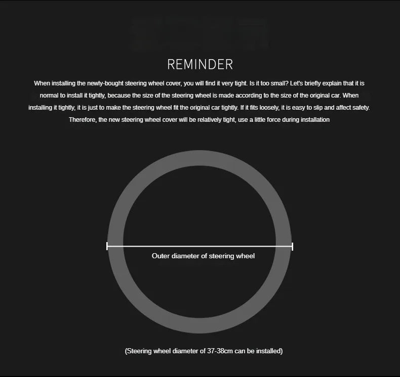 Three-dimensional Honeycomb Steering Wheel Cover  Durable Leather Cover with Anti-slip Linning Universal 14.5-15in