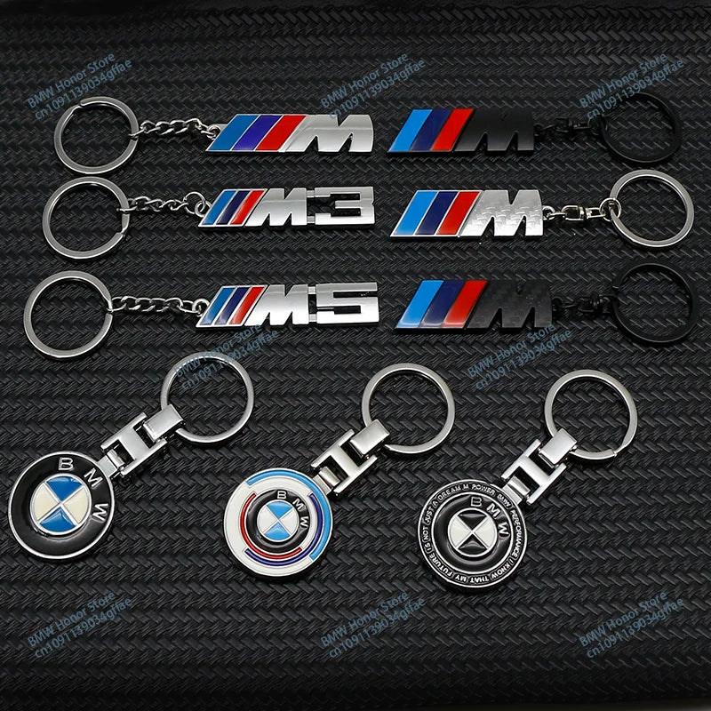 Metal Key Chain Car Key Chains Pendant Key Rings Holder Accessories For BMW G21 G30 G11 E90 F20 F10 F30 G20 F15 E36 E39 E46 E60