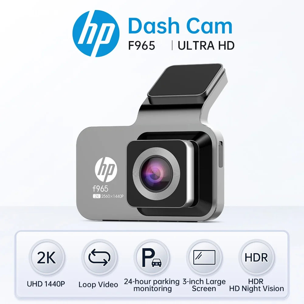 HP car camera dash cam camera 2k HD night vision WiFi DVR video loop video parking monitoring car dashcam auto