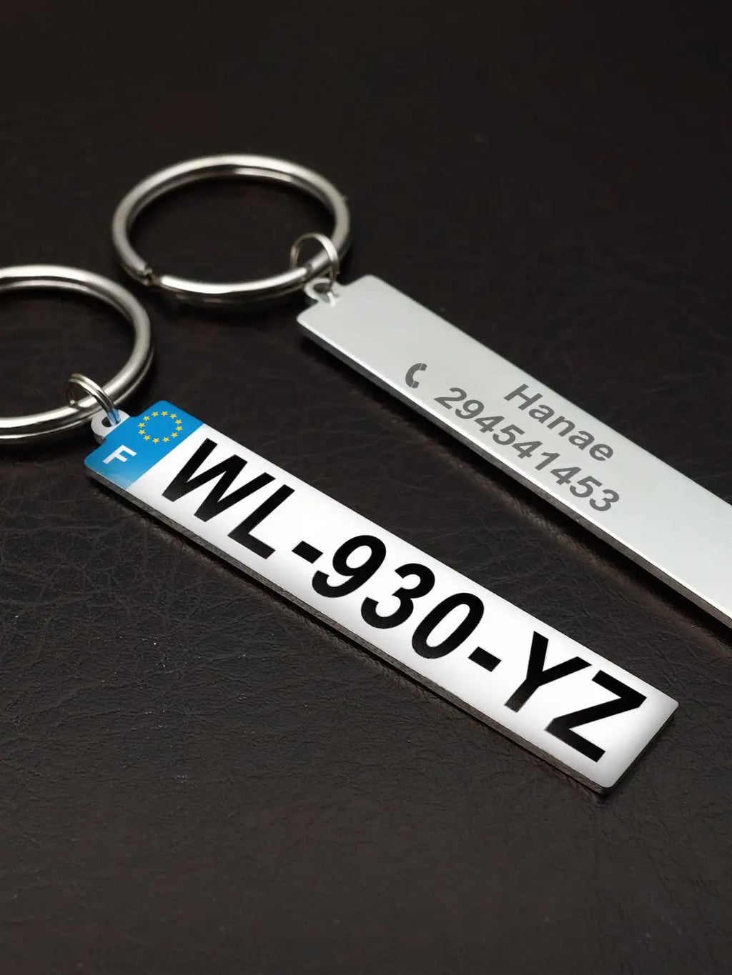 Custom Number Plate Keychain Car Number Plate Keychain Car Number Key Ring Personalized Gift for Him Anti-lost Gift for Driver