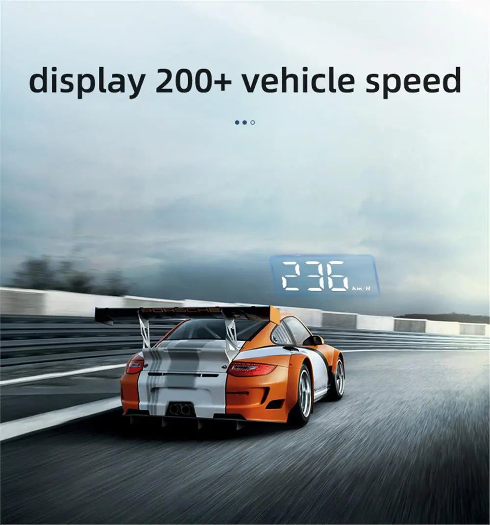 M3 OBD2 HUD Head-Up Display – Speed, Engine Temp & Voltage | Plug & Play
