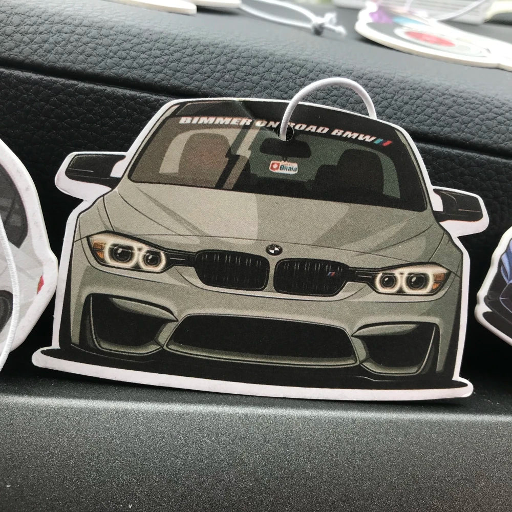 JDM Culture Car Air Freshener Fashion Solid Paper Car Shape Perfume JDM Decoration Car Mirror Hanging Accessories for Bmw E46 M3