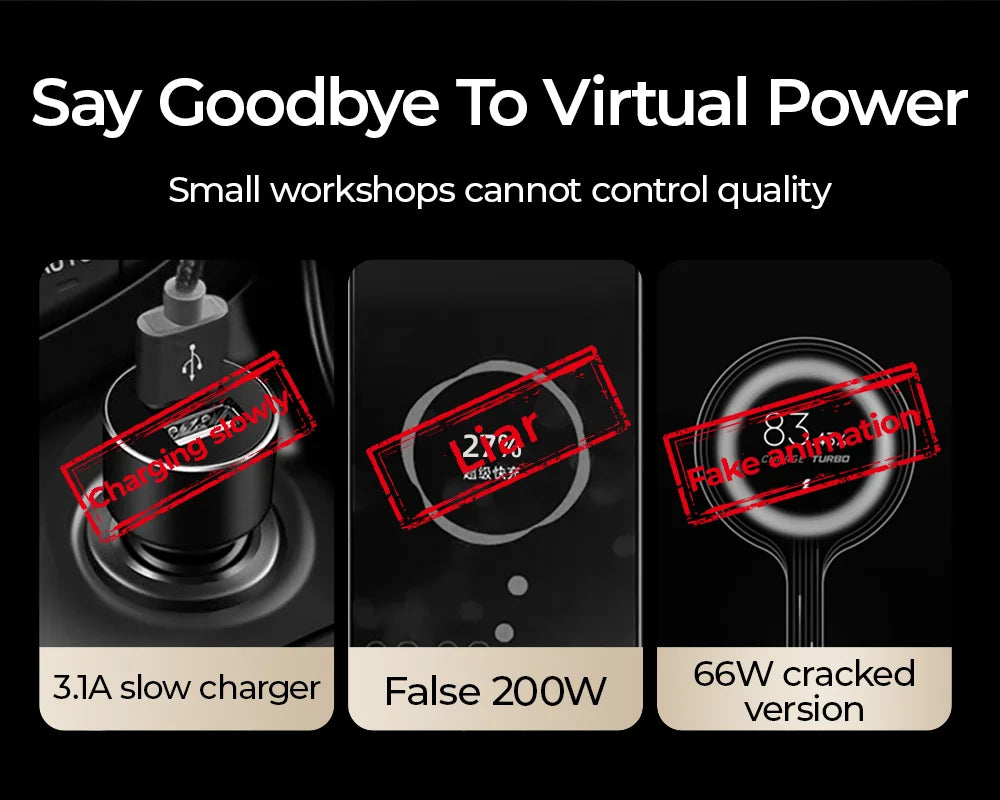 30W Super Fast Car Charger USB-C & USB-A ( iPhone & Android )