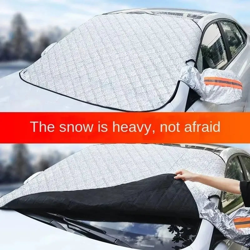 Car Windshield Snow & Sun Cover – 4 Season Universal Fit