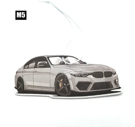 Racing Car Air Freshener Hanging Auto Rearview Mirror Perfume Pendant Solid Paper JDM For BMW F30 E46 E90 M3 M4 M5 Accessories