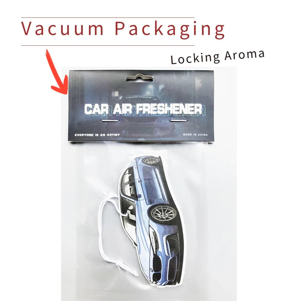 JDM Culture Car Air Freshener Fashion Solid Paper Car Shape Perfume JDM Decoration Car Mirror Hanging Accessories for Bmw E46 M3