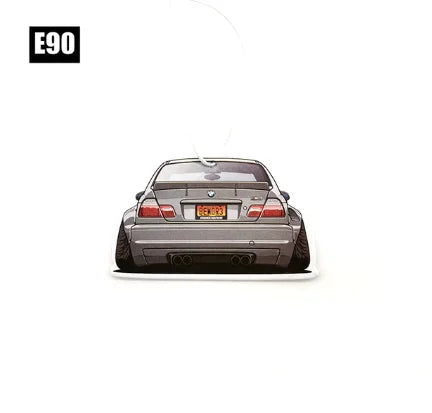 Racing Car Air Freshener Hanging Auto Rearview Mirror Perfume Pendant Solid Paper JDM For BMW F30 E46 E90 M3 M4 M5 Accessories