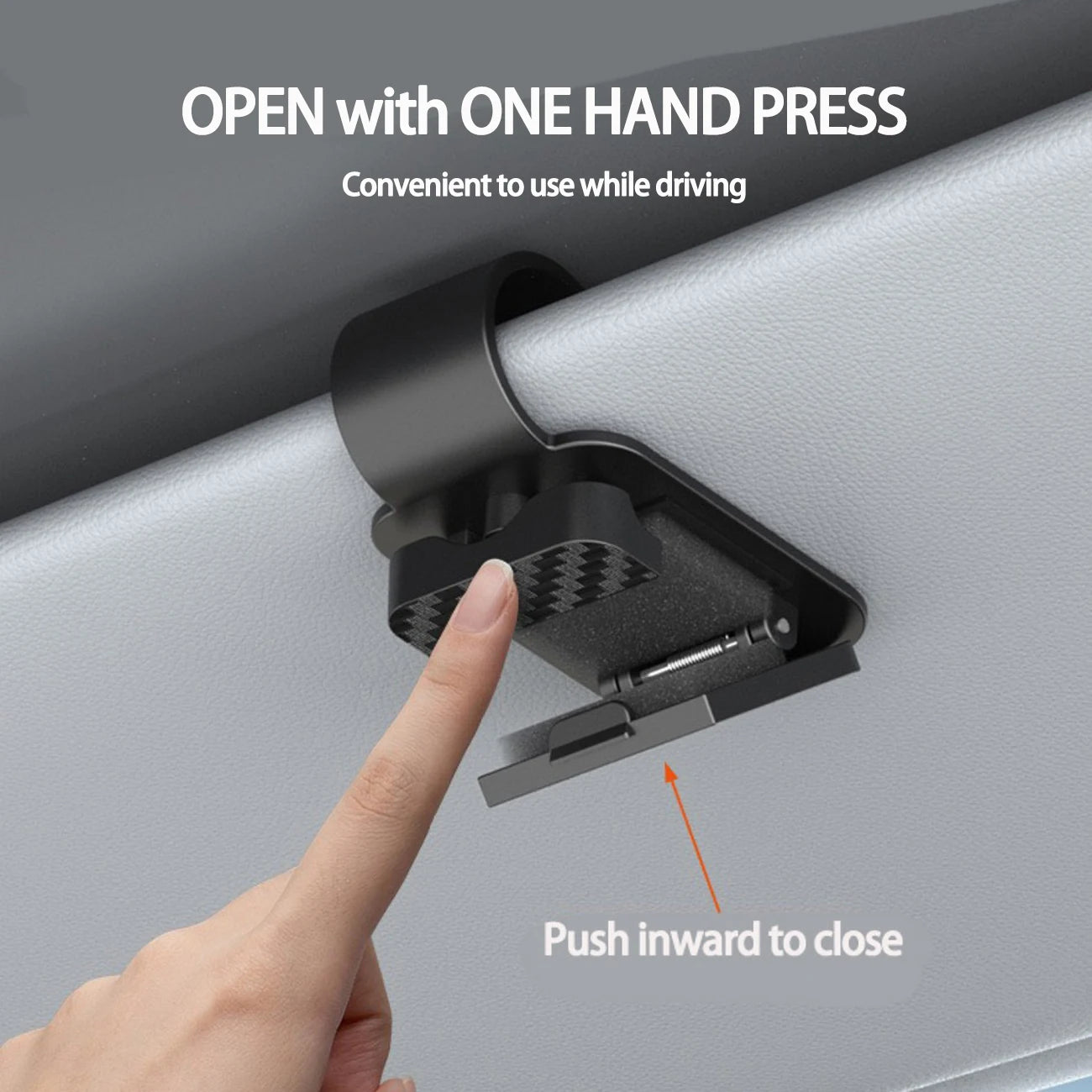 Car Visor Sunglasses Clip – No Tools, Universal Fit