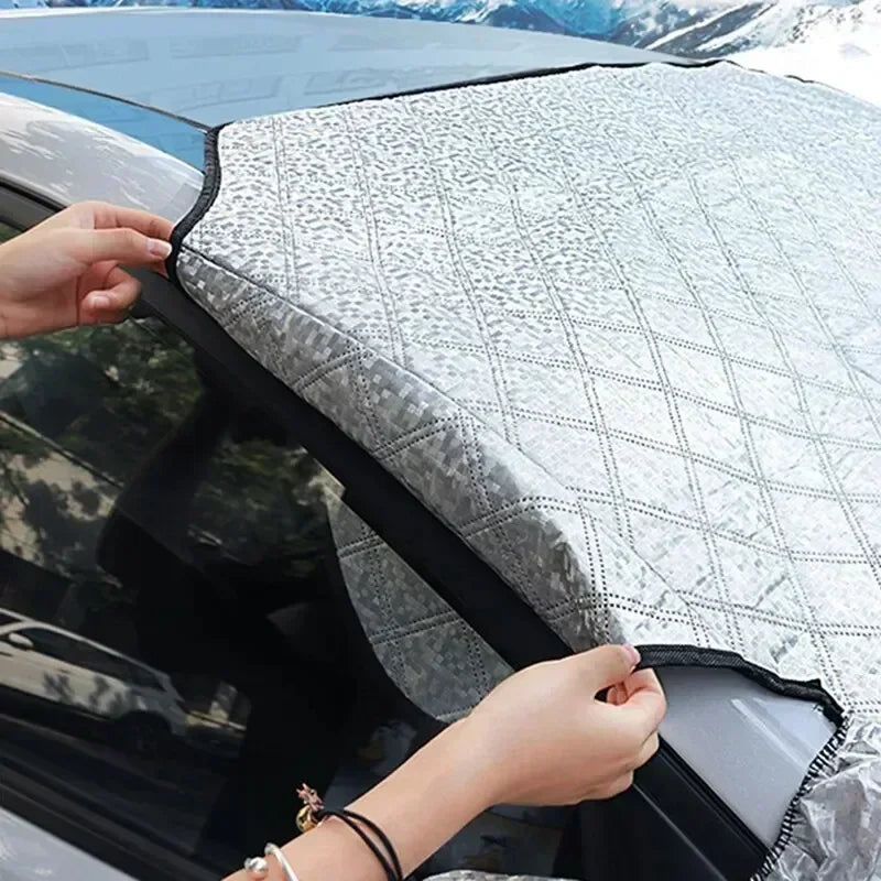 Car Windshield Snow & Sun Cover – 4 Season Universal Fit