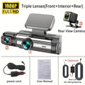 360° Car Dash Cam 1080P – Front & Rear DVR with Night Vision & Parking Monitor