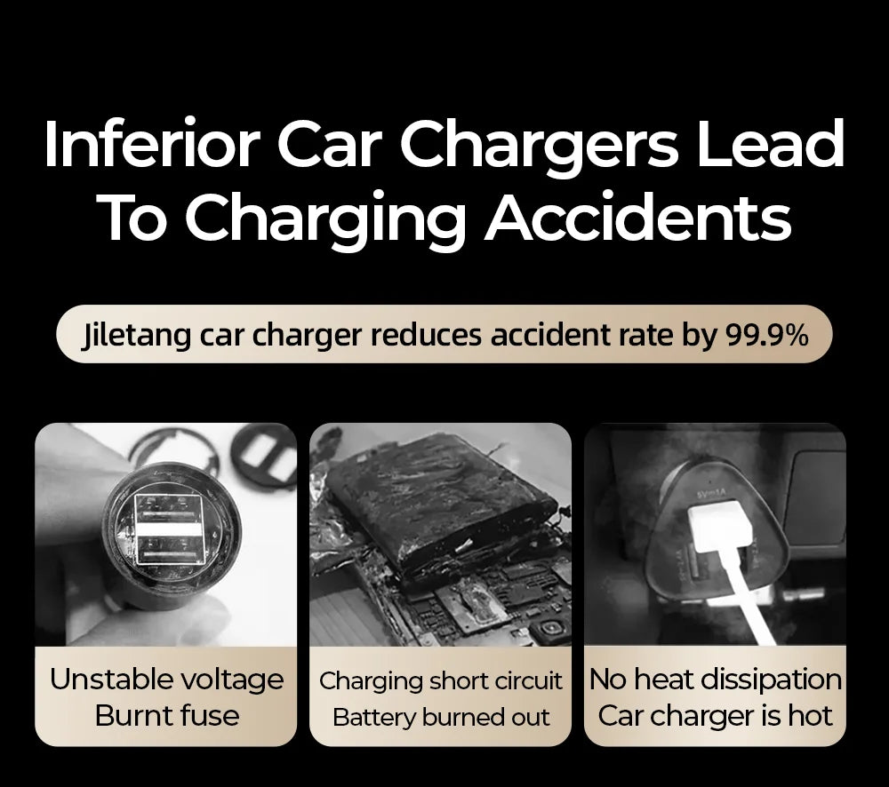 30W Super Fast Car Charger USB-C & USB-A ( iPhone & Android )