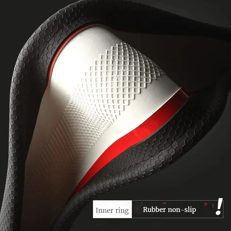 Three-dimensional Honeycomb Steering Wheel Cover  Durable Leather Cover with Anti-slip Linning Universal 14.5-15in