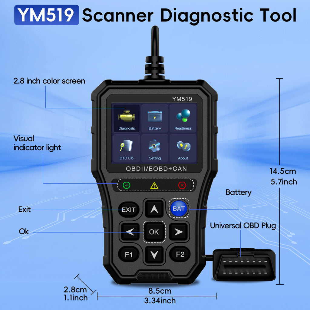 OBD2 Car Diagnostic Scanner – Check Engine Code Reader for All Cars