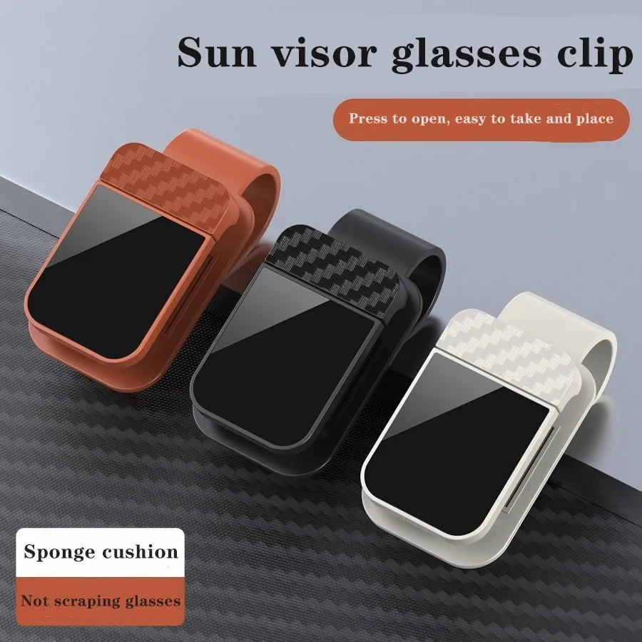 Car Visor Sunglasses Clip – No Tools, Universal Fit