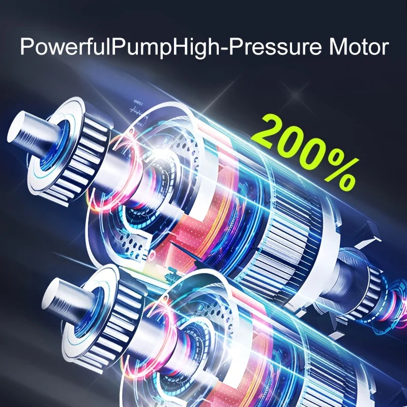 Portable Cordless Car Air Compressor – 150 PSI Digital Tyre Inflator (USB Rechargeable)