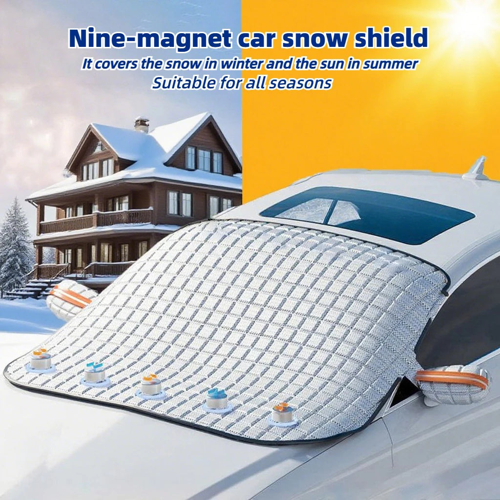 Car Windshield Snow & Sun Cover – 4 Season Universal Fit