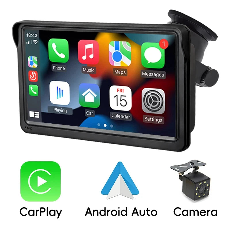 7" Touch Screen Car Stereo MP5 with Bluetooth, Navigation & Rear Camera Option