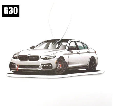 Racing Car Air Freshener Hanging Auto Rearview Mirror Perfume Pendant Solid Paper JDM For BMW F30 E46 E90 M3 M4 M5 Accessories