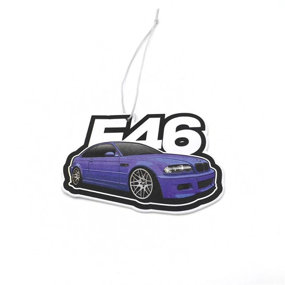 JDM Culture Car Air Freshener Fashion Solid Paper Car Shape Perfume JDM Decoration Car Mirror Hanging Accessories for Bmw E46 M3