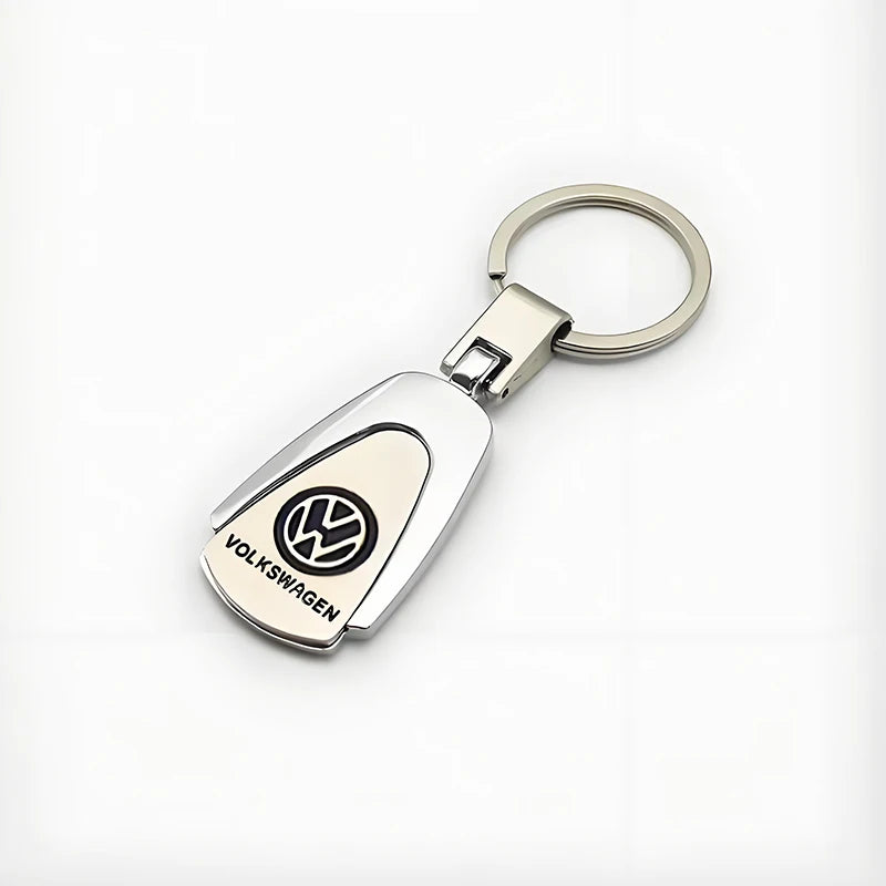 Car Styling Metal Keychain Ring Leather 3D Logo Key Chain Auto Accessories For Volkswagen Tiguan Bora POLO PASSAT CC Touran GOLF