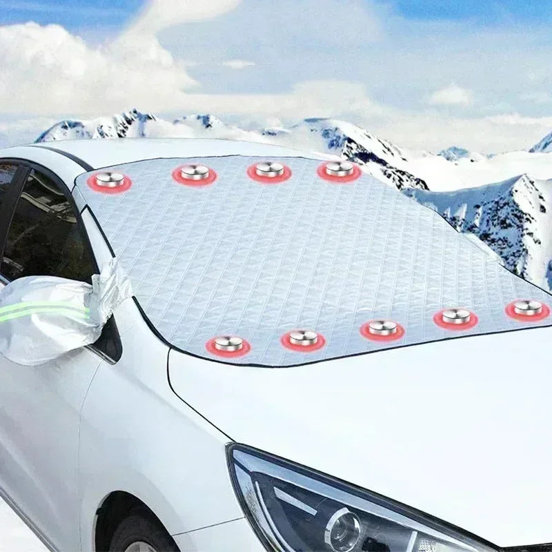 Car Windshield Snow & Sun Cover – 4 Season Universal Fit