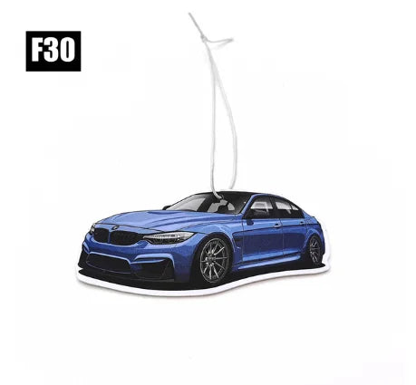 Racing Car Air Freshener Hanging Auto Rearview Mirror Perfume Pendant Solid Paper JDM For BMW F30 E46 E90 M3 M4 M5 Accessories