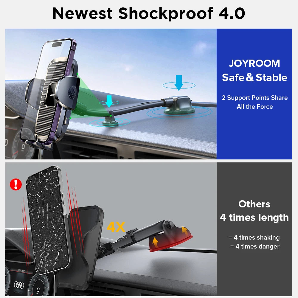 Joyroom Car Phone Holder – Dashboard & Air Vent Mount