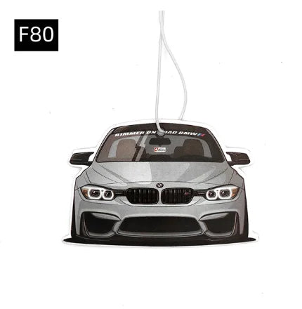 Racing Car Air Freshener Hanging Auto Rearview Mirror Perfume Pendant Solid Paper JDM For BMW F30 E46 E90 M3 M4 M5 Accessories
