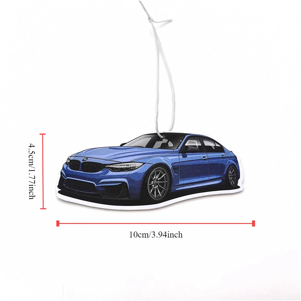JDM Culture Car Air Freshener Fashion Solid Paper Car Shape Perfume JDM Decoration Car Mirror Hanging Accessories for Bmw E46 M3