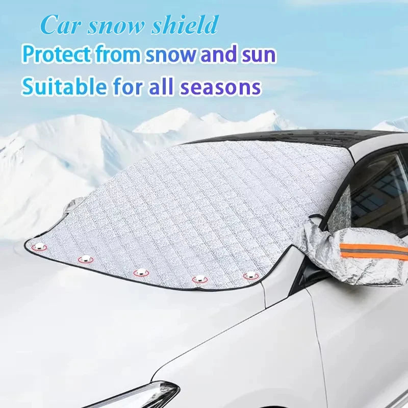 Car Windshield Snow & Sun Cover – 4 Season Universal Fit