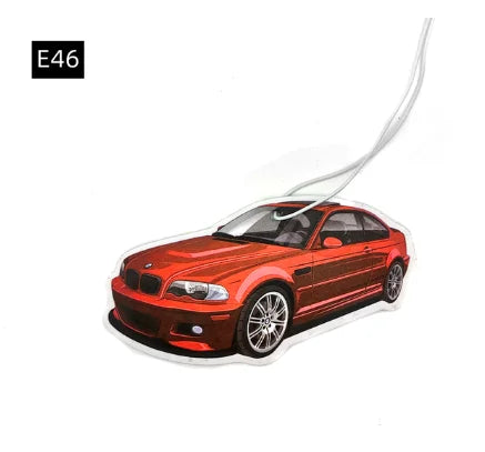 Racing Car Air Freshener Hanging Auto Rearview Mirror Perfume Pendant Solid Paper JDM For BMW F30 E46 E90 M3 M4 M5 Accessories