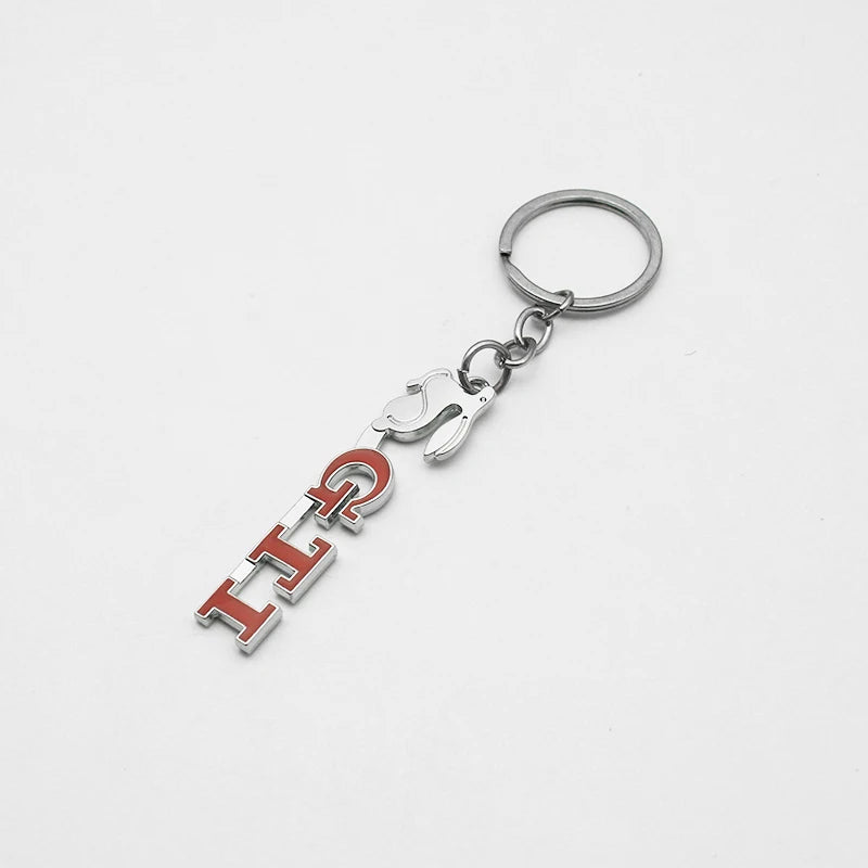 Car Styling Metal Keychain Ring Leather 3D Logo Key Chain Auto Accessories For Volkswagen Tiguan Bora POLO PASSAT CC Touran GOLF