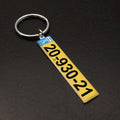 Custom Number Plate Keychain Car Number Plate Keychain Car Number Key Ring Personalized Gift for Him Anti-lost Gift for Driver