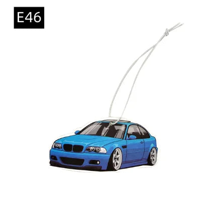 Racing Car Air Freshener Hanging Auto Rearview Mirror Perfume Pendant Solid Paper JDM For BMW F30 E46 E90 M3 M4 M5 Accessories
