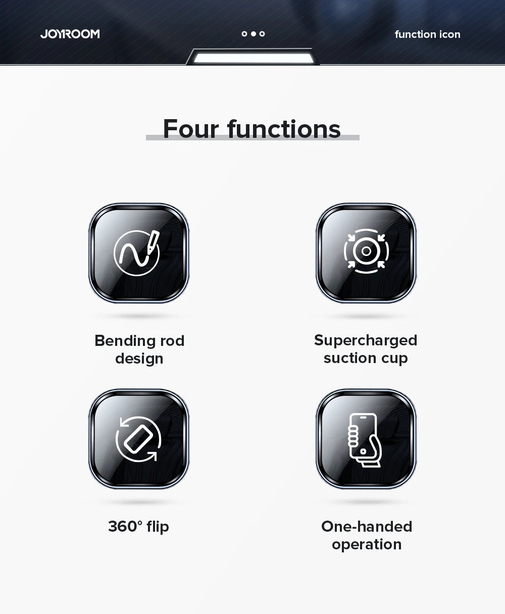 Joyroom Car Phone Holder – Dashboard & Air Vent Mount