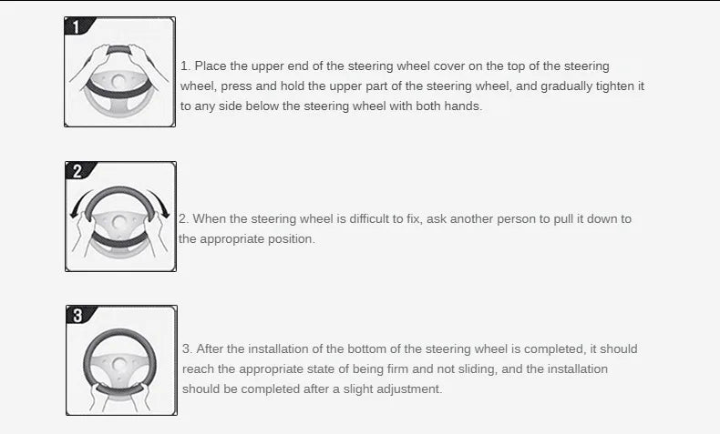 Three-dimensional Honeycomb Steering Wheel Cover  Durable Leather Cover with Anti-slip Linning Universal 14.5-15in