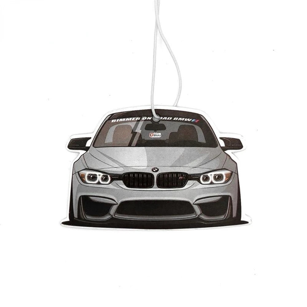 JDM Culture Car Air Freshener Fashion Solid Paper Car Shape Perfume JDM Decoration Car Mirror Hanging Accessories for Bmw E46 M3