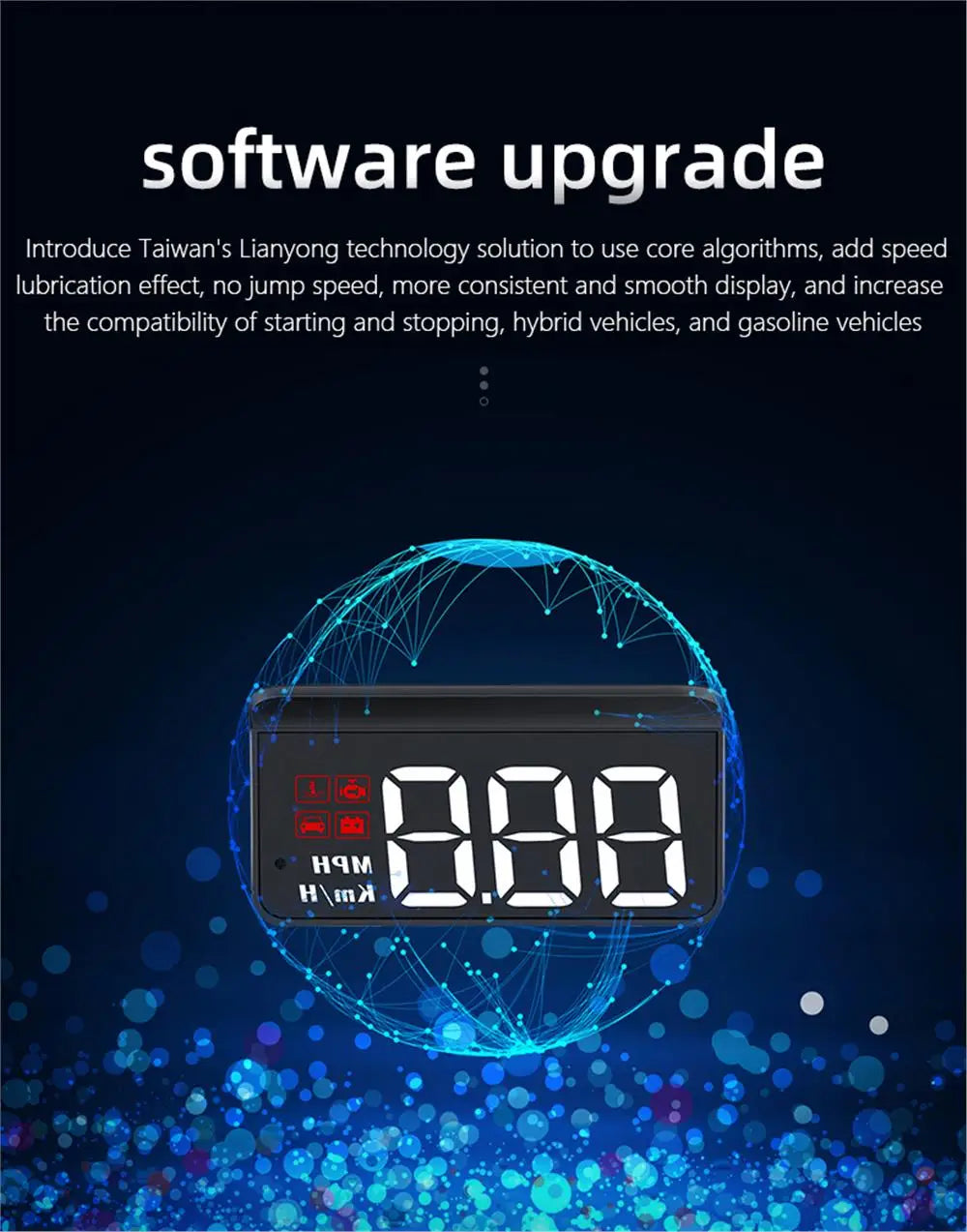 M3 OBD2 HUD Head-Up Display – Speed, Engine Temp & Voltage | Plug & Play