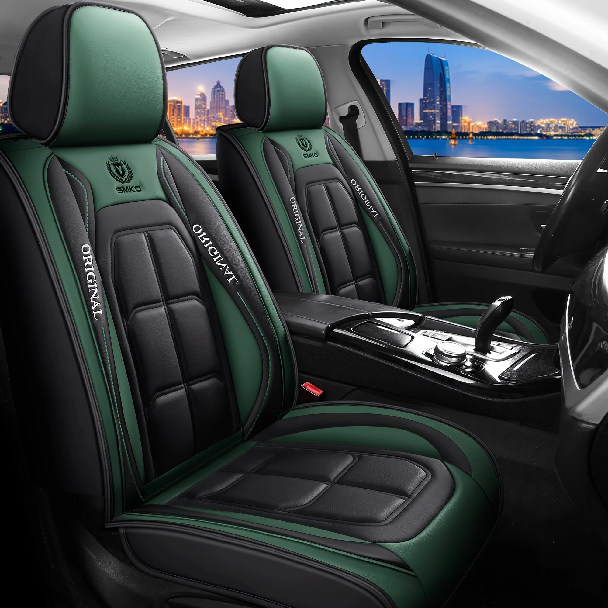 All inclusive seat cover, full leather car seat cushion, Driver's seat cover or passenger seat cover, all season universal pad